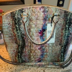 BRAHMIN LEATHER HANDBAG, UNIQUE